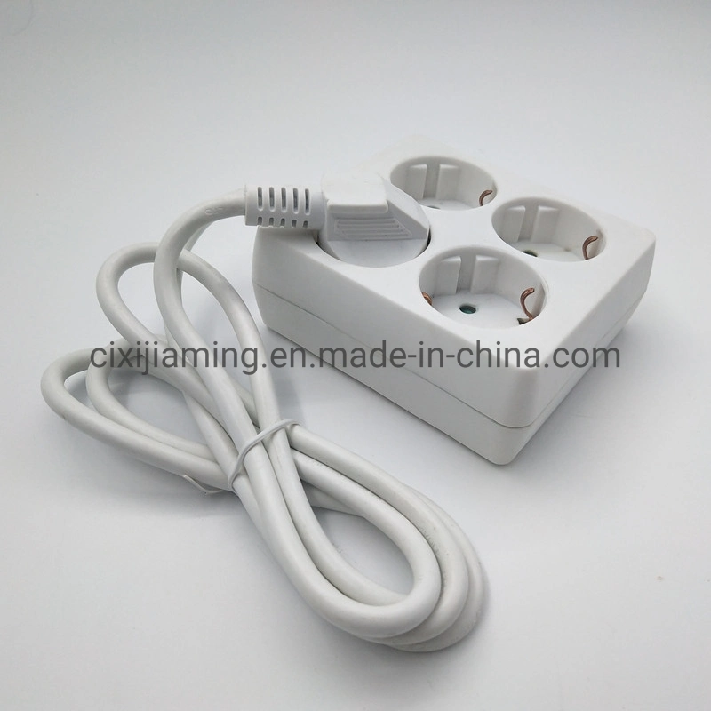 Ajm0222- 4 (4*16A) Ways Germany Type Square Shape Extension Multiple Electrical Socket