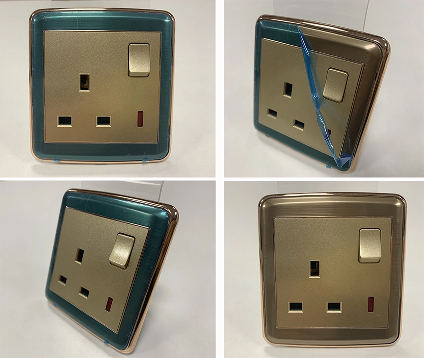 1 Gang 15A Round-Pin Wall Switched Socket