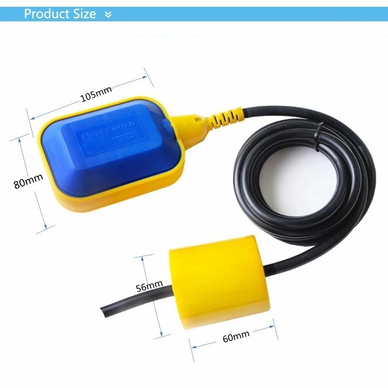 Plastic IP68 Square Cable Liquid Level Float Switch